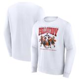 Men's Fanatics Branded White Fall Out Boy x Portland Trail Blazers So Much For (2our) Dust Fleece Pullover Sweatshirt