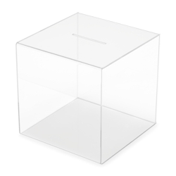 Deflecto Vorschlag-Spendenbox 592902 - 303x303x305mm - Transparent - Acryl Image