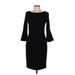 Jessica H Cocktail Dress - Sheath: Black Dresses - Women's Size 8