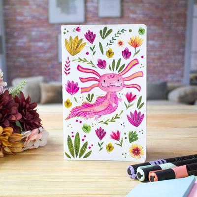 'Eco-Friendly Recycled Paper Notepad with Axolotl ...