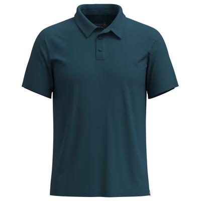 Smartwool - S/S Polo - Merino/Cotton - Merinoshirt Gr M blau