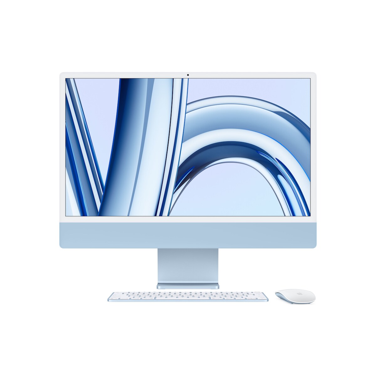 Apple iMac Apple M M3 59,7 cm (23.5") 4480 x 2520 Pixel 8 GB 256 GB SSD All-in-One-PC macOS Sonoma Wi-Fi 6E (802.11ax) Blau Image