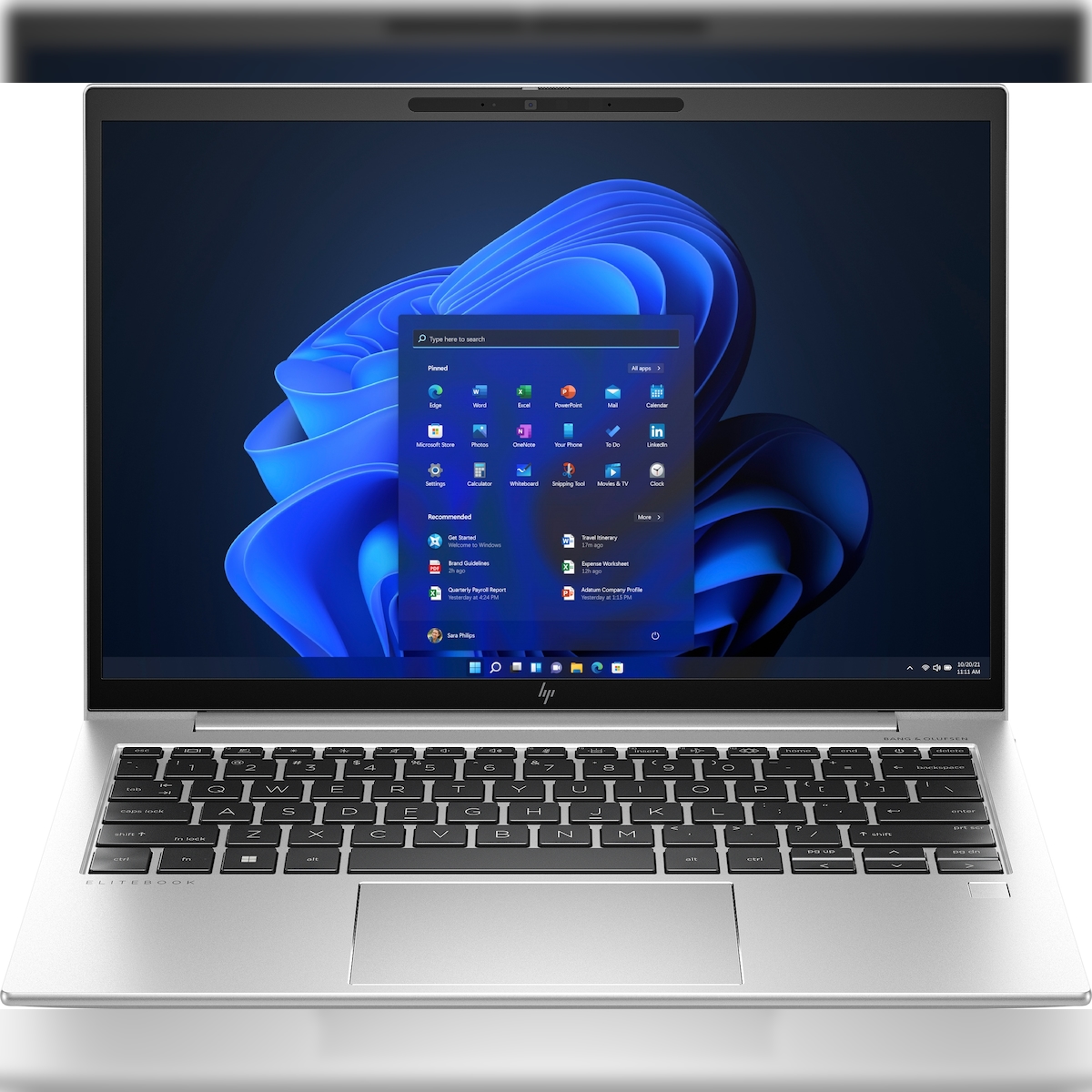 HP EliteBook 830 13 G10 Laptop 33,8 cm (13.3") WUXGA Intel® Core™ i5 i5-1335U 16 GB LPDDR5-SDRAM 512 GB SSD Wi-Fi 6E (802.11ax) Windows 11 Pro Silber Image