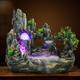 Senderpick - Fontaine d'intérieur Feng Shui - Avec boule de cristal led et atomiseur - Fontaine de