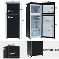 Ohjijinn - Réfrigérateur-congélateur combiné, 105,5 cm de hauteur, 41 cm de largeur, avec un volume