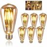 Ampoule E27 Edison Vintage, Ampoules Edison LED E27 ST64 4W Lampe, Rétro Filament Edison