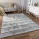 Paco Home - Tapis Salon Chambre Poil Long Shaggy Motif Scandinave Geometrique Losange 60x100 cm,