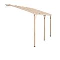 Altona - Carport mural en bois Autoclave 15 m² - 3 x 5 m , h min 2.2m