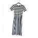 J. Crew Dresses | Gorgeous J-Crew White Navy Striped Dress 2 | Color: Blue/White | Size: 2