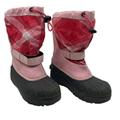 Columbia Shoes | Columbia Girls Snow Boots Pink Waterproof Rubber Sole Drawstring Round Toe 5 | Color: Black/Pink | Size: 5bb