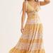 Free People Dresses | Free People - Santa Maria Maxi Dress - Size Xs | Color: Gold/Pink | Size: 0