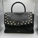 Kate Spade Bags | Kate Spade Dorina Serrano Handbag Purse Black Cream Pearls Studs Leather Womens | Color: Black/Cream | Size: Os