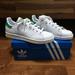 Adidas Shoes | Adidas Nwb Youth 3.5 Us Stan Smith Sneaker White Green Heel Counter Lace Up | Color: Green/White | Size: 3.5 Us
