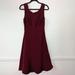 J. Crew Dresses | J Crew 100% Silk Sleeveless Midi Dress Maroon Size 10 Formal | Color: Red | Size: 10
