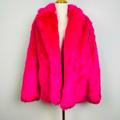 Michael Kors Jackets & Coats | Nwot ($399) Rare Fabulous Michael Kors Faux Fur Pink Jacket Medium Mob Wife | Color: Pink | Size: M