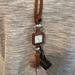 Gucci Accessories | Gucci Brown Leather Necklace/Watch | Color: Brown | Size: Os