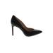 Jessica Simpson Heels: Slip On Stilleto Cocktail Party Black Print Shoes - Women's Size 9 1/2 - Pointed Toe