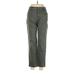 Gloria Vanderbilt Khaki Pant: Green Solid Bottoms - Women's Size 8