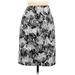 Ann Taylor Factory Casual Midi Skirt Calf Length: Black Bottoms - Women's Size 8