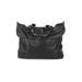 American Leather Co Leather Satchel: Pebbled Black Solid Bags