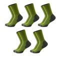 CBLdF Socks Men Socks Cotton Breathable Long Business Socks Outdoor Sports 5 Pairs/Lot Socks -5 Pairs Green-Eu38-45(Us6-11)