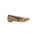 Steve Madden Flats: Slip-on Chunky Heel Boho Chic Brown Leopard Print Shoes - Women's Size 8 1/2 - Almond Toe