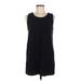 Lands' End Casual Dress - Shift Scoop Neck Sleeveless: Black Dresses - Women's Size Medium