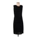 Robert Rodriguez Casual Dress - Sheath: Black Solid Dresses - New - Women's Size Small