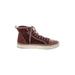 Sam Edelman Sneakers: Burgundy Shoes - Women's Size 8 1/2 - Round Toe