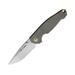 Viper Katla Linerlock Folding Knife 3.25in Stonewash Bohler M390 Stainless Blade Green Canvas Micarta Handle Boxed V5982CG