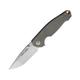 Viper Katla Linerlock Folding Knife 3.25in Stonewash Bohler M390 Stainless Blade Green Canvas Micarta Handle Boxed V5982CG