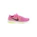 Nike Sneakers: Pink Print Shoes - Women's Size 8 - Round Toe