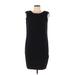Cluny Casual Dress - Sheath: Black Solid Dresses - Women's Size 10