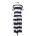 Old Navy Casual Dress - Midi: White Stripes Dresses - Women's Size Large