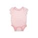 Baby Gap Short Sleeve Onesie: Pink Print Bottoms - Size 0-3 Month