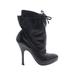 Prada Boots: Black Solid Shoes - Women's Size 38.5 - Round Toe