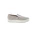 Vince. Sneakers: Slip On Platform Minimalist Gray Print Shoes - Women's Size 8 1/2 - Almond Toe