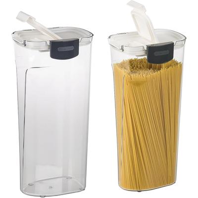 Progressive International Prepworks ProKeeper 2- Piece Kitchen Clear Food Baker's Kitchen Storage Organization Canister Set