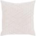 Artistic Weavers Liberia Velvet Geometric Beige Feather Down or Poly Filled Throw Pillow 22-inch