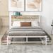 Full Size Metal Platform Bed With Four drawers, Sockets and USB Ports