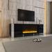 TV Stand for TVs up to 78" with Non-heating Electric Fireplace and Cabinets