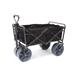 Heavy Duty Collapsible Folding All Terrain Utility Wagon Beach Cart (Black)