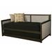 Somette Sloane Daybed in Graystone Finish includes Pop Up Trundle and Mattresses