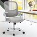 Office Mid Back Ergonomic Mesh Computer Desk Larger Seat Executive Height Adjustable Swivel Task Chair with Lumbar Support