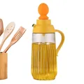 Distributeur d'huile d'olive en verre avec brosse en silicone distributeur de vinaigre stockage