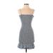 Love Tree Casual Dress - Mini: Gray Marled Dresses - Women's Size Small