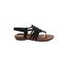 Patrizia by Spring Step Sandals: Black Print Shoes - Women's Size 7 - Open Toe