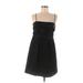 ABS Allen Schwartz Casual Dress - Mini Square Sleeveless: Black Print Dresses - Women's Size 6
