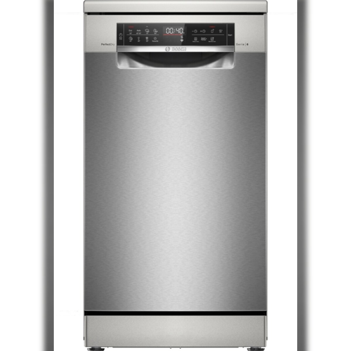 Bosch Serie 6 SPS6YMI14E Freistehender Geschirrspüler, Höhe 84,5 cm, Breite 45 cm, Silver Inox Image