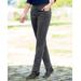 Blair Women's SlimSation® Tapered-Leg Pincord Pants - Grey - 14PS - Petite Short